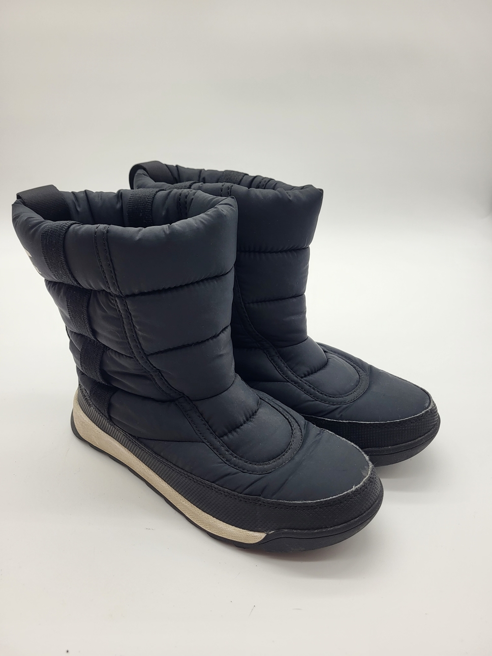 Sorel Black Casual Nylon Sporty Fleece Lined Fall Winter Boot